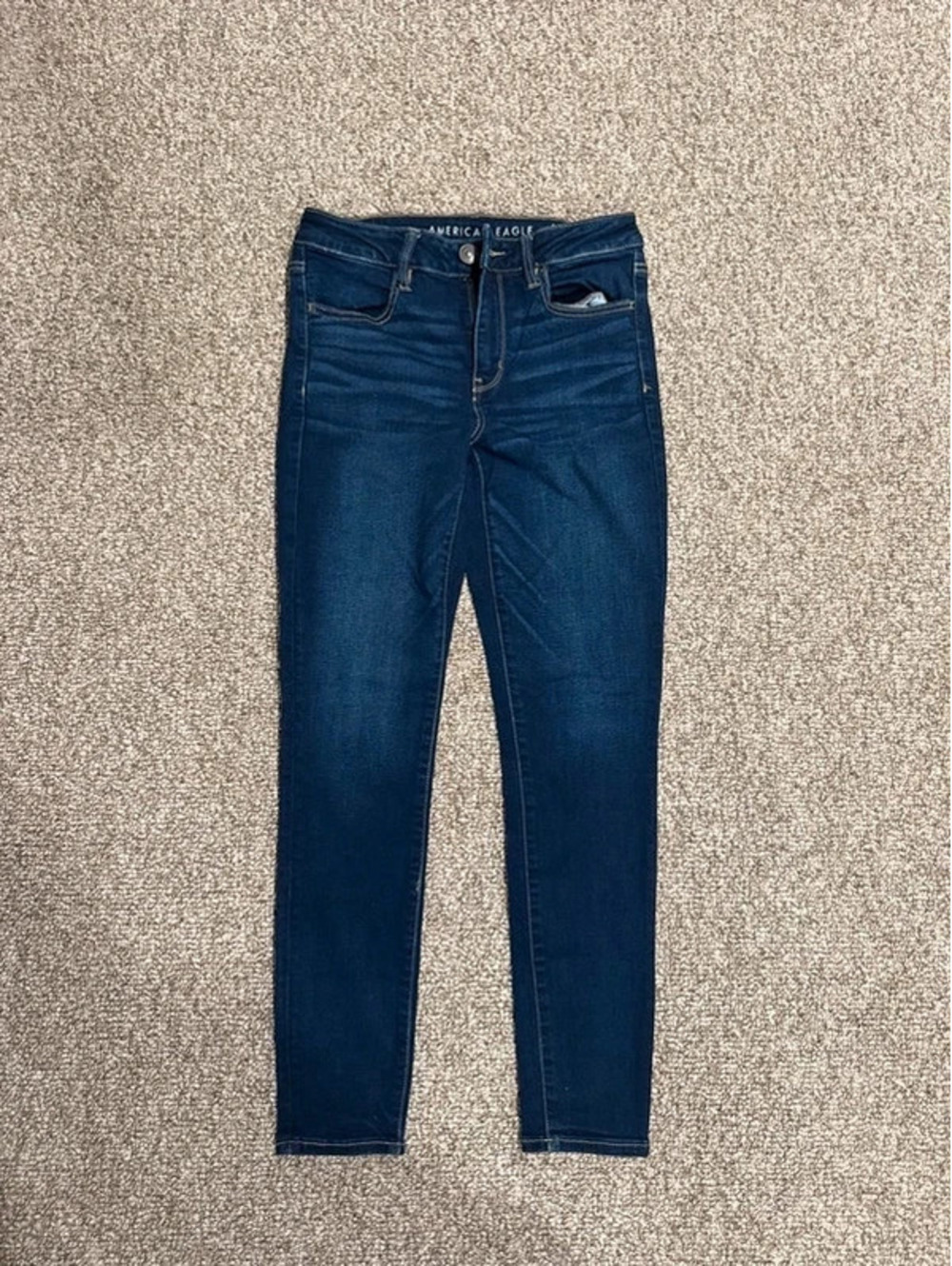 American Eagle dark wash stretch skinny jeans size 8